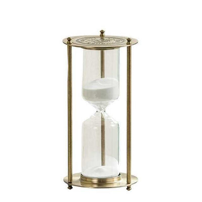 Sablier Nautique Vintage 6 Minutes – Laiton Et Sable – Décoratif – Fabriqué En Inde